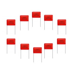 100nF 400V DIP Polyester Film Capacitor (Pack of 10)