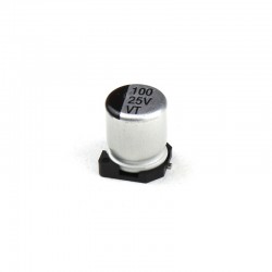 100uf 25V Surface Mount Electrolytic Capacitor (Reel of 1000)