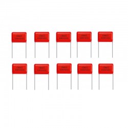 10nF 630V DIP Polyester Film Capacitor (Pack of 10)