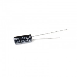 220 uF 10V Through Hole Electrolytic Capacitor (Pack of 20)