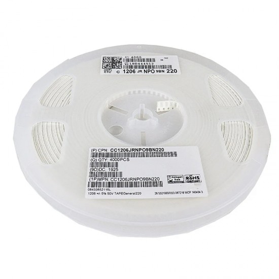 22pf 50v 1206 MLCC Capacitor(Reel of 4000)