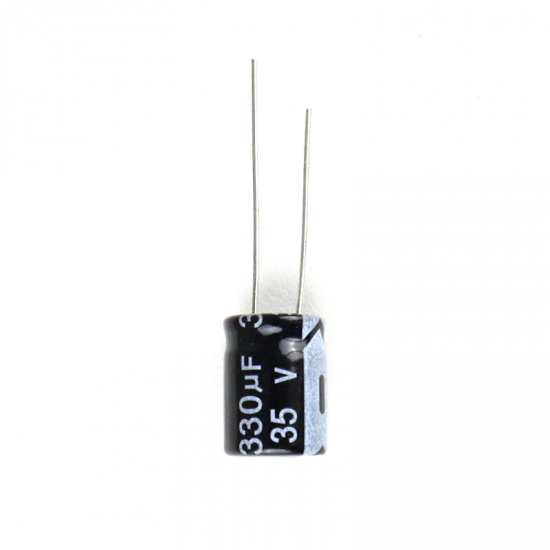 330 uF 35V Through Hole Electrolytic Capacitor (Pack of 20)