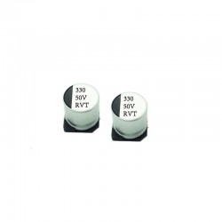 330uf 50V Surface Mount Electrolytic Capacitor (Reel of 500)