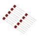 4.7nF 100V DIP Polyester Film Capacitor (Pack of 10)