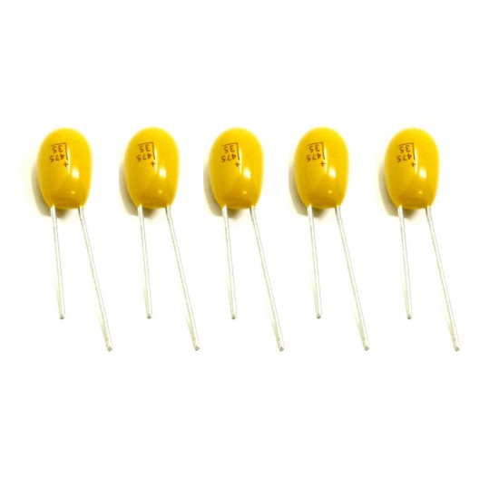 4.7uF 35V Tantalum DIP Capacitor (Pack of 5)