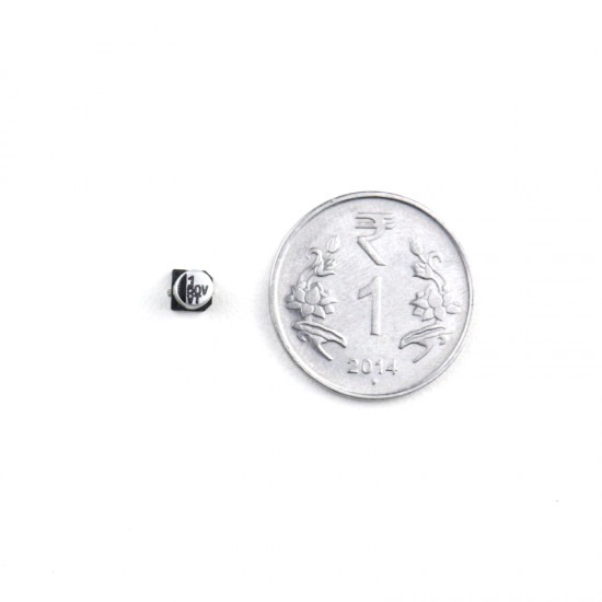 1 uF 50V Surface Mount Electrolytic Capacitor (Pack of 20)