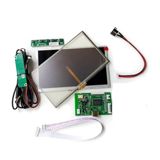 7 Inch LCD Touch Display With HDMI Driver Board Kit For Raspberry Pi