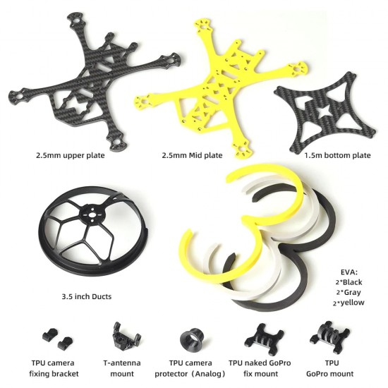 HGLRC Veyron35CR 3.5" Pusher Cinewhoop Frame Kit