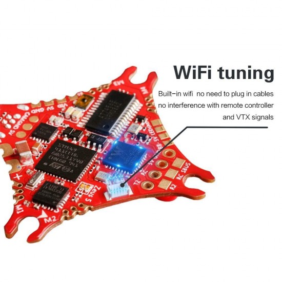 HGLRC Zeus5 1-2S F411 5A BL-S AIO Flight Controller With WIFI