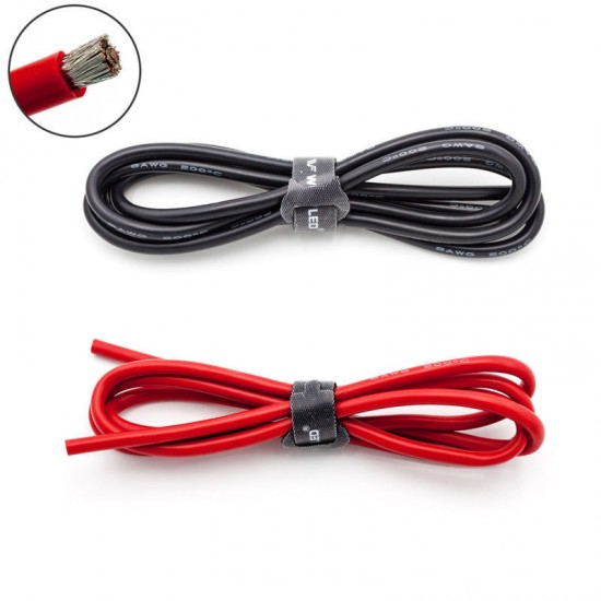High Quality Ultra Flexible 8AWG Silicone Wire 0.5m (Red)