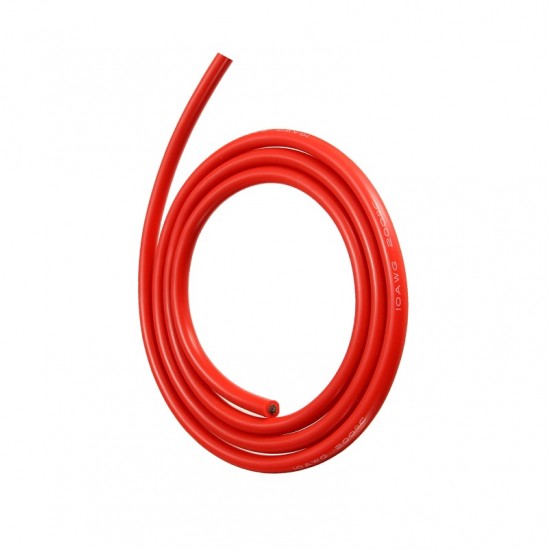 High Quality Ultra Flexible 10AWG Silicone Wire 5m (Red)