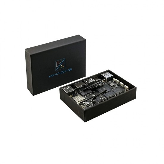 Khadas VIM3 Basic SBC 2GB RAM 16GB eMMC Development Board Amlogic A311D SBC with 5.0 TOPS NPU