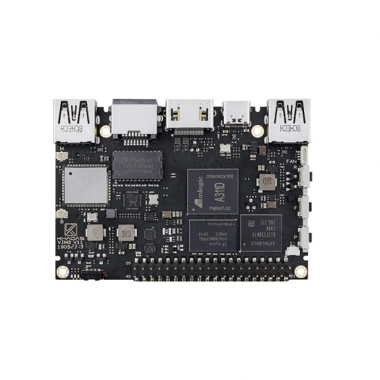 Khadas VIM3 Basic SBC 2GB RAM 16GB eMMC Development Board Amlogic A311D SBC with 5.0 TOPS NPU
