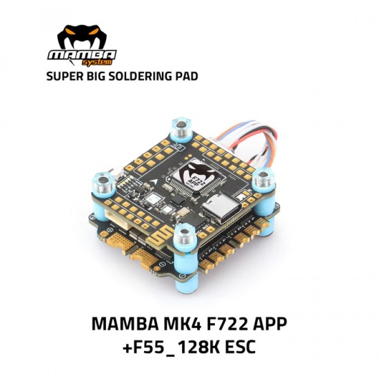 Mamba MK4 F722 APP F55A 128K Flight Controller Stack
