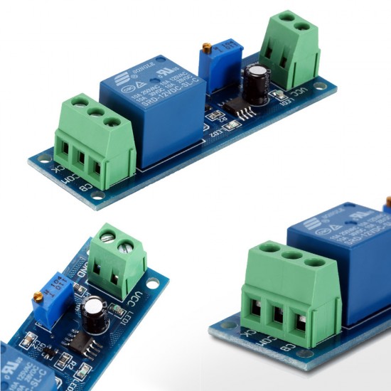 NE555 Delay Monostable Switch Module Time Delay Switch Delay On Vehicle Electrical Delay 12V With optocoupletr