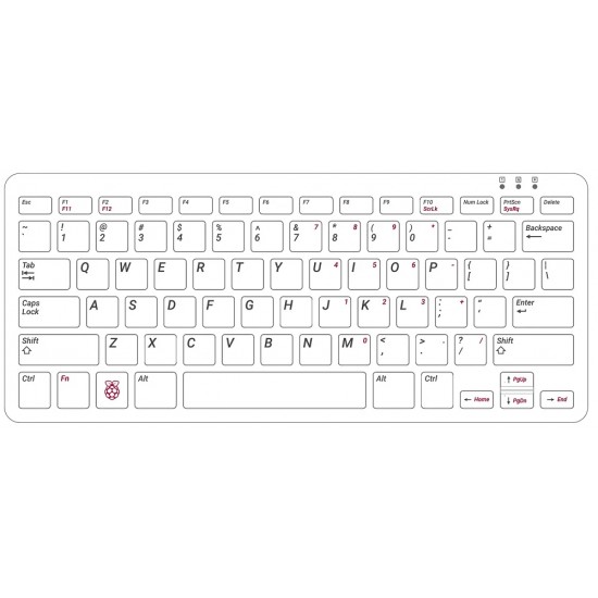 Official Raspberry Pi Keyboard, Black/Grey