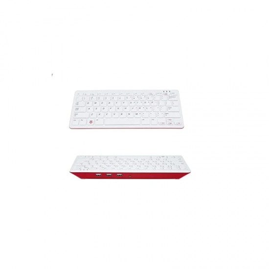 Official Raspberry Pi Keyboard, White/Red