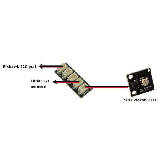 Pixhawk I2C Port Expand Board with Cable