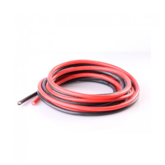 0.5 Meter Black Silicon Wire 16AWG Heatproof Soft Silicone Silica Gel Wire Cable