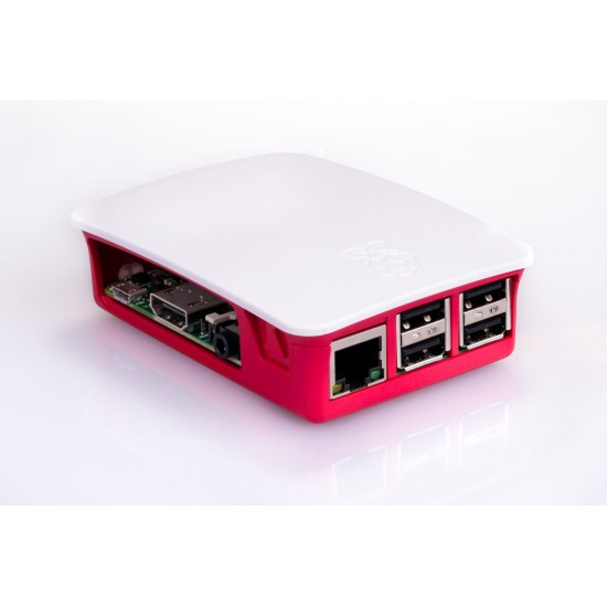 Official Raspberry Pi 3 Case of Raspberry Pi 3 Model B and B+ (Red-White)