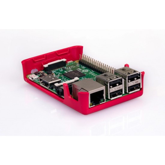 Official Raspberry Pi 3 Case of Raspberry Pi 3 Model B and B+ (Red-White)