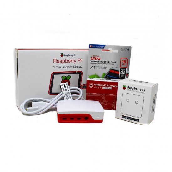 Raspberry Pi 4 2GB Starter Kit with Official 7 inch Touch Display