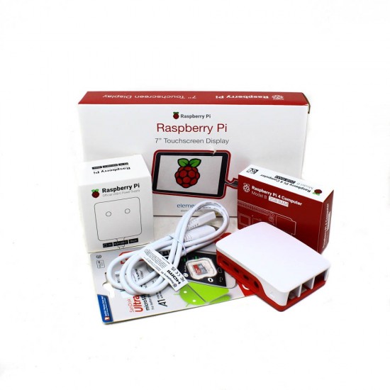 Raspberry Pi 4 2GB Starter Kit with Official 7 inch Touch Display