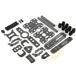 Shock Absorbing 2 Axis Brushless Gimbal Kit for Card Type Cameras – Carbon Fiber Version