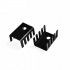 TO220 718 Aluminum Heatsink for, Transistor – pack of 5