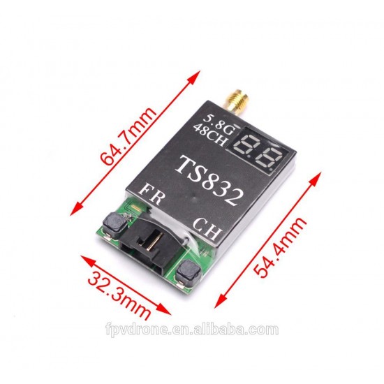 TS832 48Ch 5.8G 600mW Wireless Audio/Video Transmitter for FPV RC