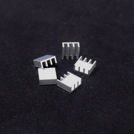 Universal Aluminium Heat Sink 11 x 11 x 5 mm – 5Pcs.