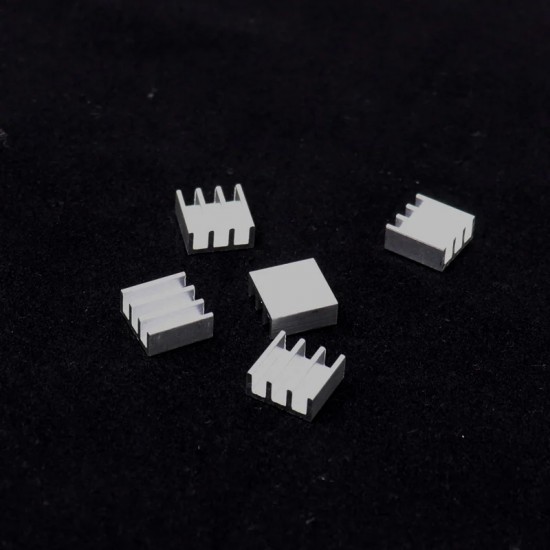 Universal Aluminium Heat Sink 11 x 11 x 5 mm – 5Pcs.