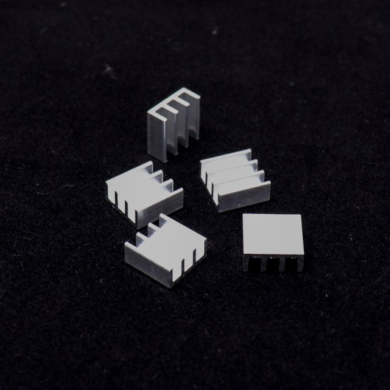 Universal Aluminium Heat Sink 11 x 11 x 5 mm – 5Pcs.