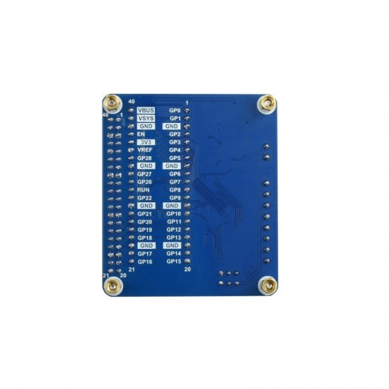 Waveshare DC Motor Driver Module for Raspberry Pi Pico, Driving up to 4x DC Motors