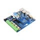 Waveshare Dual ETH Quad RS485 Base Board (B) for Raspberry Pi Compute Module 4, Gigabit Ethernet, 4CH Isolated RS485