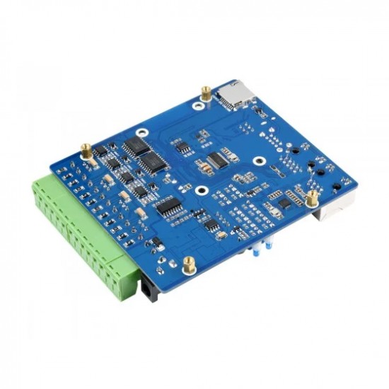 Waveshare Dual ETH Quad RS485 Base Board (B) for Raspberry Pi Compute Module 4, Gigabit Ethernet, 4CH Isolated RS485