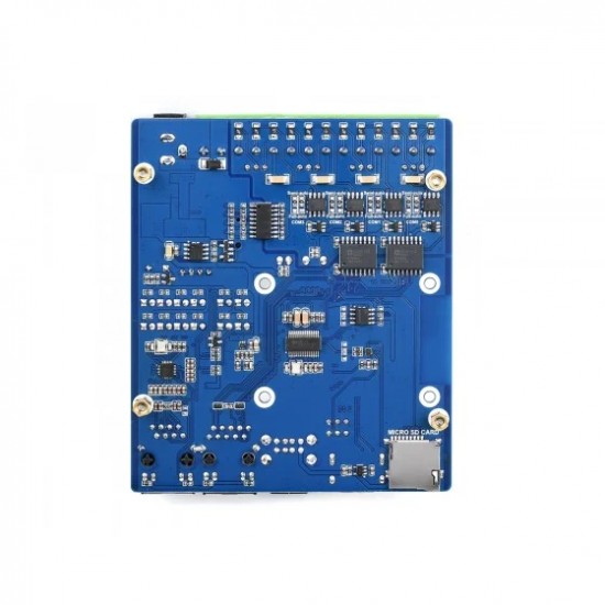 Waveshare Dual ETH Quad RS485 Base Board (B) for Raspberry Pi Compute Module 4, Gigabit Ethernet, 4CH Isolated RS485