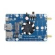 Waveshare EM06-E LTE Cat-6 HAT for Raspberry Pi, Dual Antennas LTE-A, Multi Regions Multi Band, GNSS