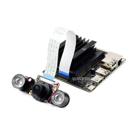 Waveshare IMX219-160 8MP IR-CUT Camera,162° FOV, Applicable For Jetson Nano / Compute Module