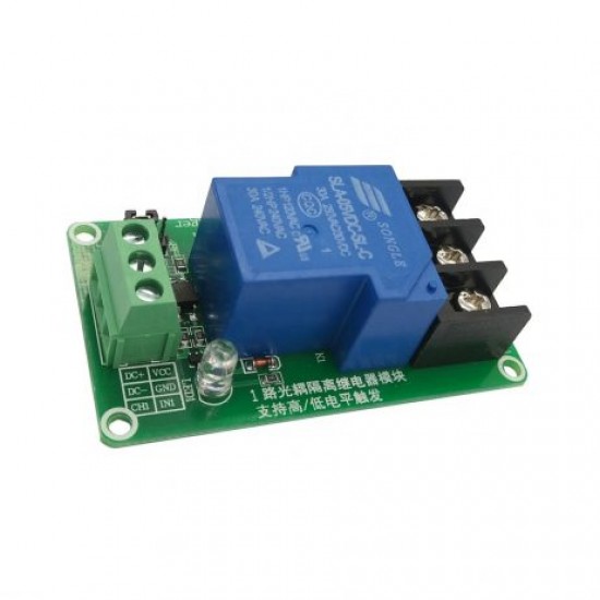 1 Channel Relay Module, 30A with Optocoupler, Isolation 5V Supports, High and Low Triger