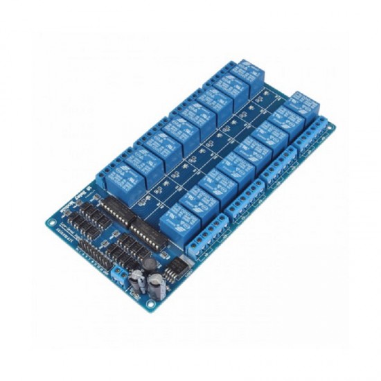 12V 16 Channel Relay Module with Light Coupling LM2576 Power Supply