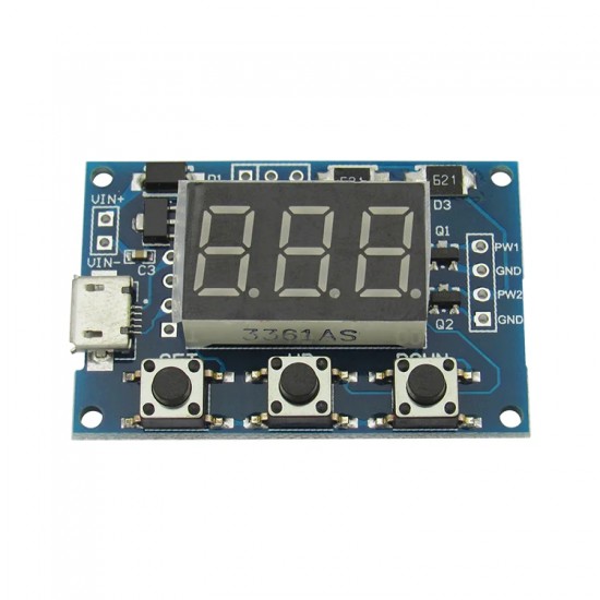 2 Channel PWM Pulse Frequency Adjustable Duty Cycle Square Wave Rectangular Wave Signal Generator Module