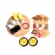 2WD Mini Round Double-Deck Smart Robot Car Chassis DIY Kit