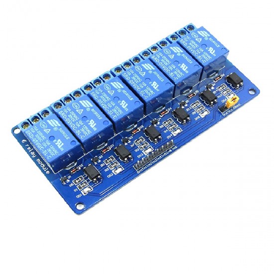5V 6 Channel Low Level Relay Module with Light Coupling