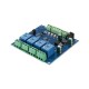 7-24V Modbus RTU 4, Channels Relay Module, RS485/TTL Anti-Reverse, Connection
