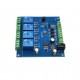 7-24V Modbus RTU 4, Channels Relay Module, RS485/TTL Anti-Reverse, Connection