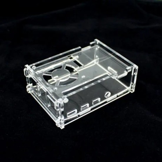 Acrylic Case for Raspberry PI 4 Model B with Cooling Fan Slot