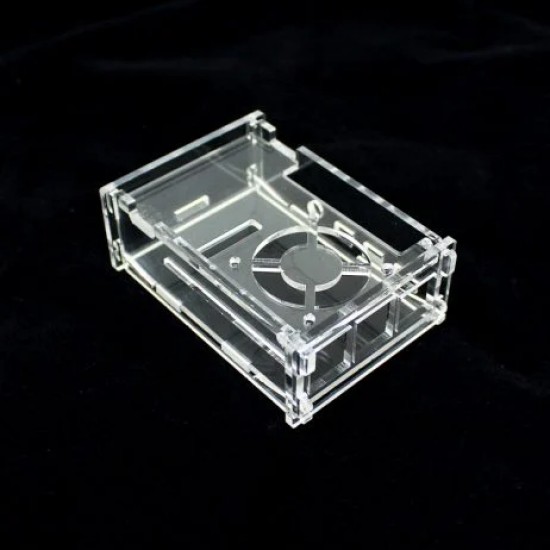 Acrylic Case for Raspberry PI 4 Model B with Cooling Fan Slot