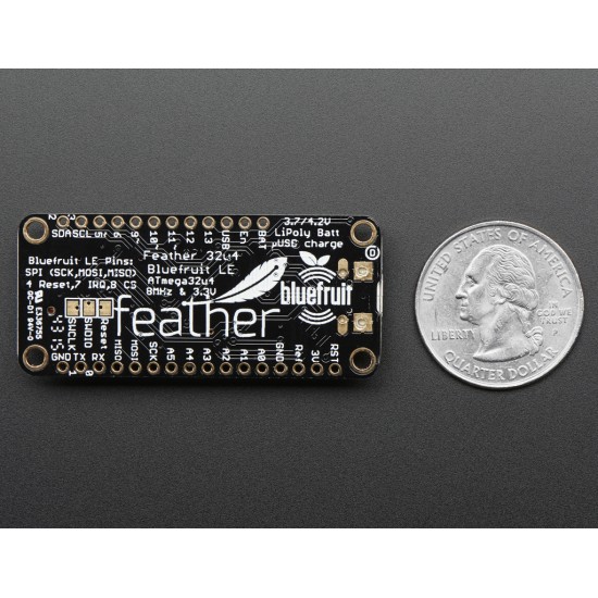 Adafruit Feather 32u4 Bluefruit LE MCU Development Board 2829