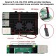 Aluminum Heat Sink Case with Double Fans for Raspberry Pi 4B – Black